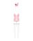 Эротический костюм зайки Obsessive Bunny suit 4 pcs costume pink S/M, розовый, топ с подвязками, тру
