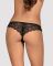 Кружевные танга с доступом Obsessive Contica crothchles thong S/M, черные