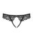 Кружевные танга с доступом Obsessive Contica crothchles thong S/M, черные