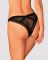 (SALE) Кружевные трусики с заниженной талией Obsessive Estiqua panties M/L, черные
