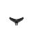 Полупрозрачные трусики с подвеской Obsessive Ivannes panties black S/M, черные