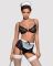 Эротический костюм горничной Obsessive Maidme set 5pcs L/XL, бюстгальтер, пояс с фартуком, чулки, ст