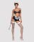 Эротический костюм горничной Obsessive Maidme set 5pcs L/XL, бюстгальтер, пояс с фартуком, чулки, ст