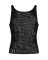 Мужская полупрозрачная майка-борцовка с узором Obsessive T103 tank top S/M/L, черная