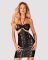 Платье под змеиную кожу Obsessive Vivianty dress XS/S, черное