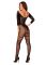 (SALE) Сетчатый бодистокинг с имитацией подвязок Obsessive Bodystocking G329 S/M/L, black, с доступом