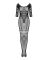 (SALE) Сетчатый бодистокинг с имитацией подвязок Obsessive Bodystocking G329 XL/XXL, black, с доступом
