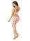 (SALE) Сетчатый бодистокинг с имитацией топа и шорт Obsessive Bodystocking G330 S/M/L, white, с доступом