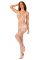 (SALE) Сетчатый бодистокинг с имитацией топа и шорт Obsessive Bodystocking G330 S/M/L, white, с доступом