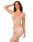 Сетчатый бодистокинг с имитацией топа и шорт Obsessive Bodystocking G330 XL/XXL, white, с доступом