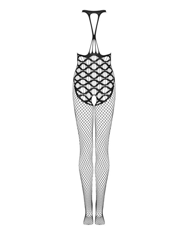 (SALE) Сетчатый бодистокинг с имитацией боди Obsessive Bodystocking G332 S/M/L, black, с доступом