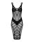 (SALE) Полупрозрачное платье миди Obsessive D609 dress S/M/L, black