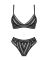 Комплект белья Obsessive Natilya 2-pcs set M/L, black, бюстгальтер, трусики
