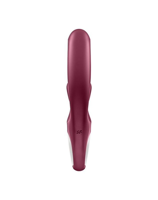 Вибратор-кролик Satisfyer Love Me Red, гибкий, отросток с тройным кончиком