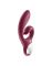 Вибратор-кролик Satisfyer Love Me Red, гибкий, отросток с тройным кончиком