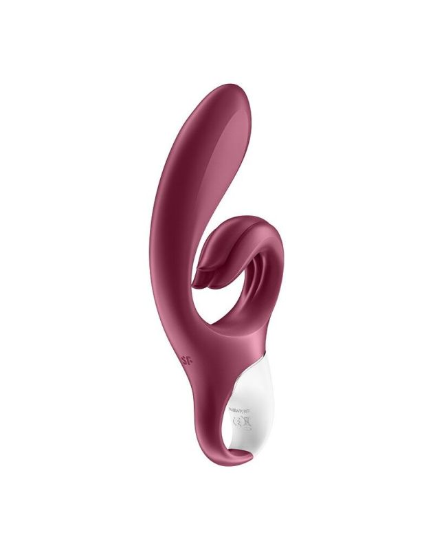 Вибратор-кролик Satisfyer Love Me Red, гибкий, отросток с тройным кончиком