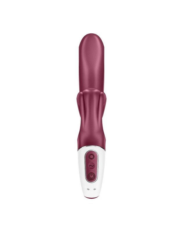 Вибратор-кролик Satisfyer Love Me Red, гибкий, отросток с тройным кончиком