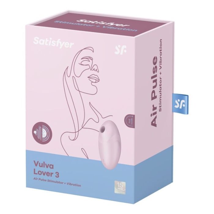 Вакуумный стимулятор с вибрацией Satisfyer Vulva Lover 3 Pink