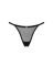 Прозрачные стринги с кружевом Obsessive Celia Noir thong XL/2XL