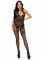 (SALE) Бодистокинг Leg Avenue Rhinestone Lace and Net Bodystocking OS Black