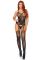 Эротический бодистокинг Leg Avenue Jacquard net Black, имитация чулок, открытый доступ, one size