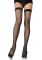 Чулки-сетка Leg Avenue Nylon Fishnet Thigh Highs One size, Black, мелкая сетка