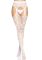 Ажурные колготки с сердечками Leg Avenue Heart White, one size, имитация чулок