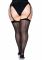 Прозрачные чулки со швом Leg Avenue Sheer backseam stockings Black, plus size