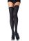 Плотные непрозрачные чулки Leg Avenue Nylon Thigh Highs Black, plus size