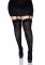 Плотные непрозрачные чулки Leg Avenue Nylon Thigh Highs Black, plus size