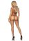 Leg Avenue Open cup bra and pearl panty OS Black