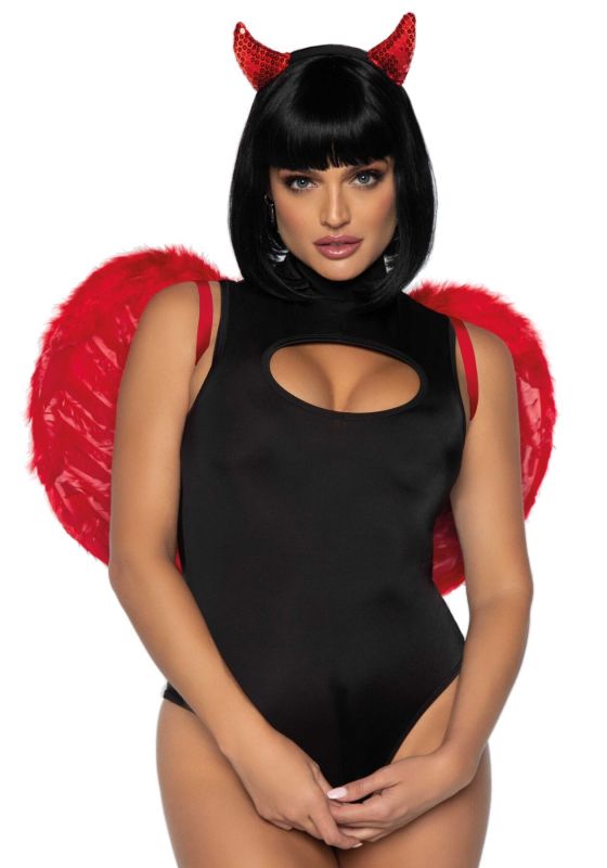 (SALE) Leg Avenue Marabou feather devil wings
