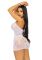 Платье-сетка со стразами Leg Avenue Rhinestone halter mini dress White, открытая спина, one size