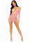 Платье-сетка с сердечками Leg Avenue Heart net mini dress Pink, завязки, открытые плечи, one size