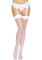 Чулки-сетка для крепления на пояс Leg Avenue Nylon Fishnet Thigh Highs One size, White