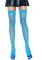 Неоновые чулки-сетка Leg Avenue Nylon Fishnet Thigh Highs Neon Blue, one size