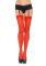 Сексуальные чулки под подвязки Leg Avenue Sheer Stockings Red, one size
