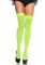 Плотные неоновые чулки Leg Avenue Nylon Thigh Highs Neon Green, one size