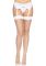 (SALE) Чулки в крупную сетку Leg Avenue Fence Net Thigh Highs White, one size