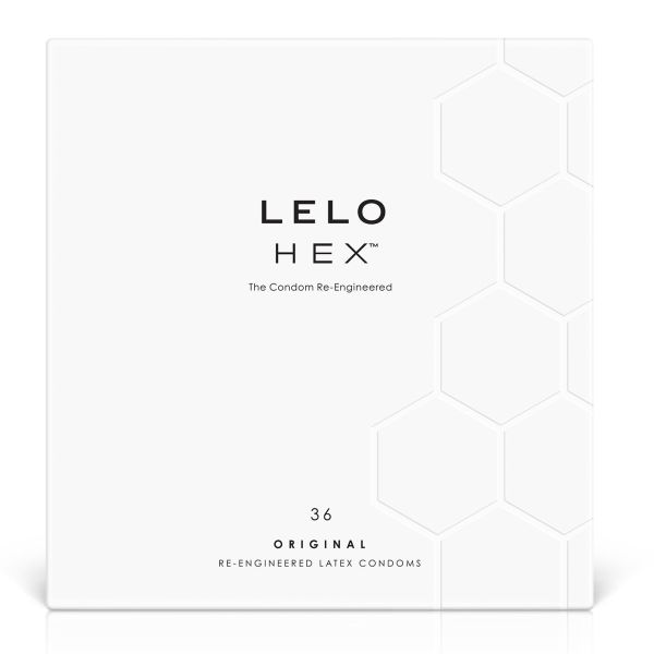 Презервативы LELO HEX Condoms Original 36 Pack, тонкие и суперпрочные