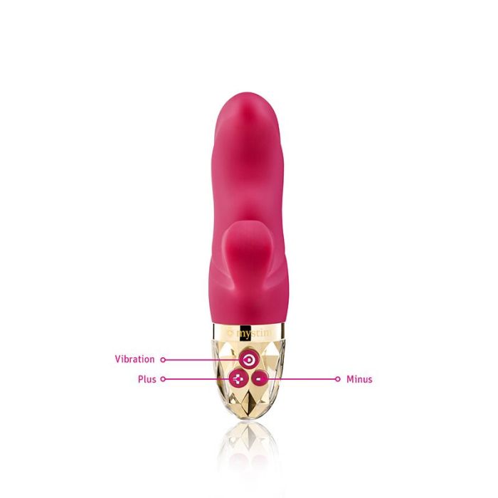 Вибратор-кролик Mystim Hop Hop Bob Fuchsia, мощный мотор, 8 режимов