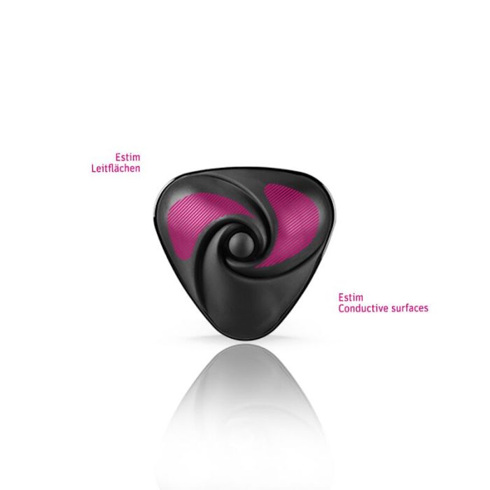 Вибратор для клитора с электростимуляцией Mystim Heart?s Desire Black Edition