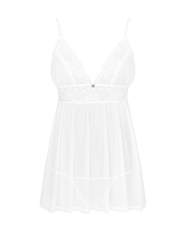 (SALE) Пеньюар и трусики Obsessive Heavenlly babydoll & thong XS/S
