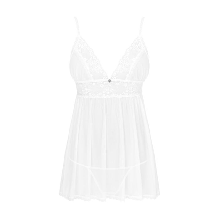 Пеньюар и трусики Obsessive Heavenlly babydoll & thong XL/2XL