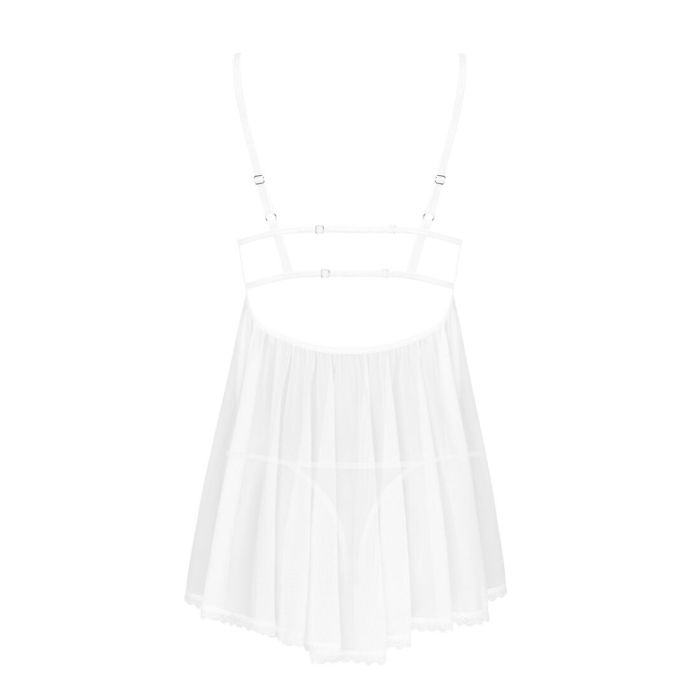 Пеньюар и трусики Obsessive Heavenlly babydoll & thong XL/2XL