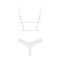 Эротический комплект Obsessive Heavenlly 2-pcs cupless set XL/2XL, открытая грудь, с доступом