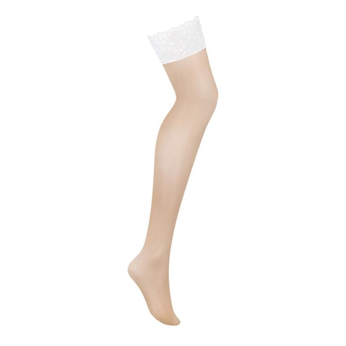 Чулки Obsessive Heavenlly stockings M/L, широкая резинка