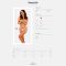 Кружевные танга Obsessive Heavenlly crotchless thong XS/S, с доступом