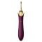 Мультифункциональный вибратор Zalo — Bess 2 Velvet Purple, 4 насадки, подогрев