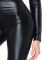 Комбинезон из экокожи Leg Avenue Wetlook Catsuit XL, Black, молния спереди, с мокрым эффектом